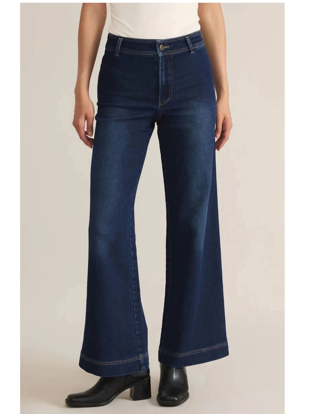Z Supply - Womens Rilynn Wide leg Denim Trouser jeans size 26 NWT